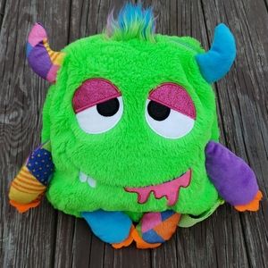 Green Monster Plush Backpack